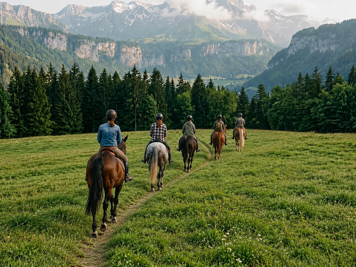 Balade à cheval en Haute-Savoie, autour de Cruseilles